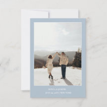 Simple Colour Elegant Text and Photo Save The Date