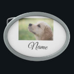Simple colourful animal add name photo custom thro belt buckle<br><div class="desc">Animal lover design</div>