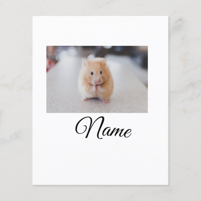 Simple colourful animal add name photo custom thro flyer (Front)