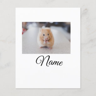 Simple colourful animal add name photo custom thro flyer