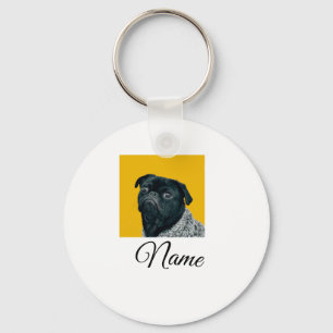 Simple colourful animal add name photo custom thro keychain