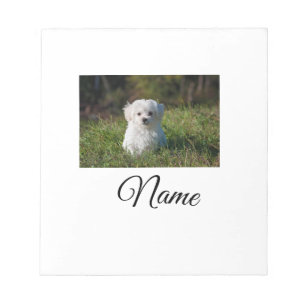 Simple colourful animal add name photo custom thro notepad