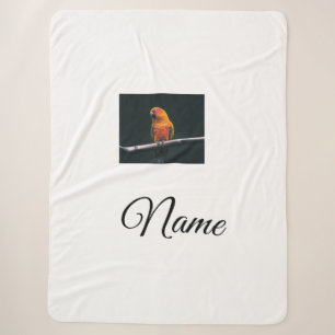 Simple colourful animal add name photo custom thro sherpa blanket