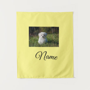 Simple colourful animal add name photo custom thro tapestry