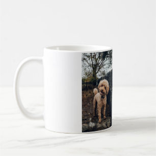 Simple colourful animal add name photo dog dad gif coffee mug