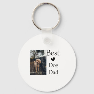 Simple colourful animal add name photo dog dad gif keychain
