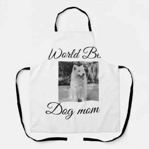 Simple colourful animal add name photo dog mom gif apron