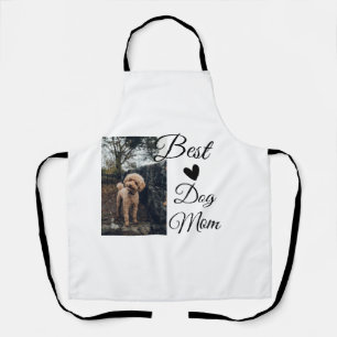 Simple colourful animal add name photo dog mom gif apron