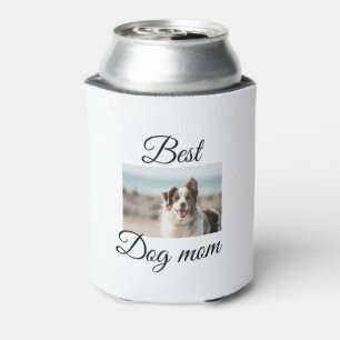 Simple colourful animal add name photo dog mom gif can cooler