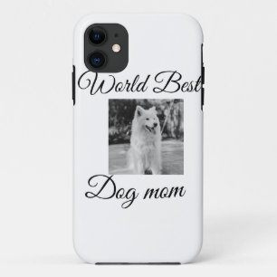 Simple colourful animal add name photo dog mom gif iPhone 11 case