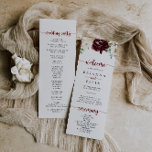 Simple Colourful Classic Floral Wedding Program<br><div class="desc">This simple colourful classic wedding program is perfect for a rustic wedding. The design features burgundy,  pink,  blush and white watercolor flowers with green leaves and red berries neatly bunched into attractive bouquets.</div>