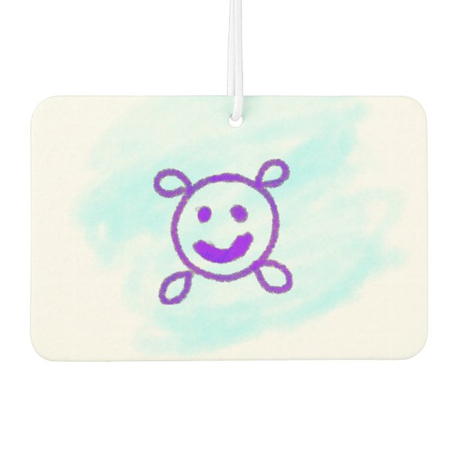 simple colourful design add your logo air freshene freshener (Front)