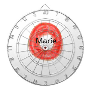 Simple colourful doughnuts add name minimal custom dartboard