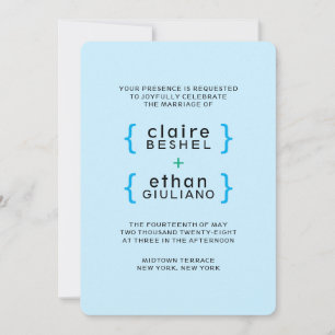 Simple Colourful Invitation