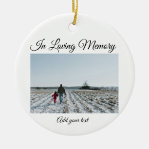 simple colourful minimal loving memory sympathy ceramic ornament