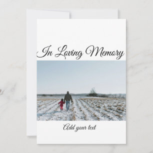 simple colourful minimal loving memory sympathy holiday card
