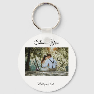 simple colourful minimal thank you add your text c keychain