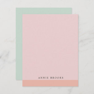Simple Colourful Minimalist Personalized Card