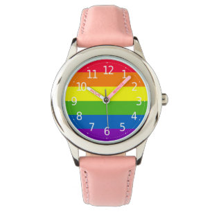 Simple Colourful Rainbow Girl's Watch