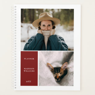 Simple colours Falu red frame photo Planner