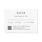 Simple Combo Traditional and QR Code Wedding RSVP
