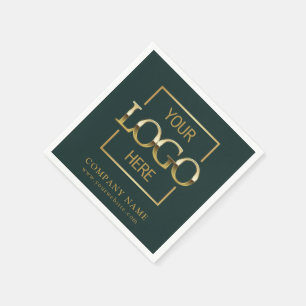Simple Company Logo Custom Business Party Supplies Napkin