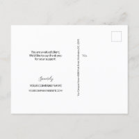 Simple Company Name blue and white Script