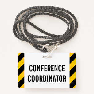 Simple "CONFERENCE COORDINATOR" Badge