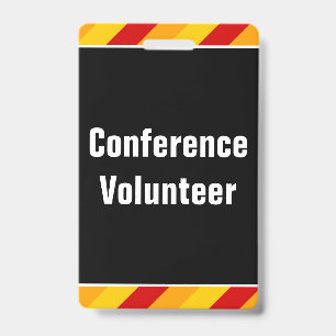 Simple "Conference Volunteer" Badge