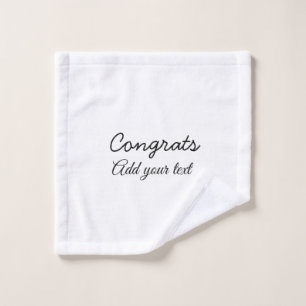 Simple congratulation graduation add your