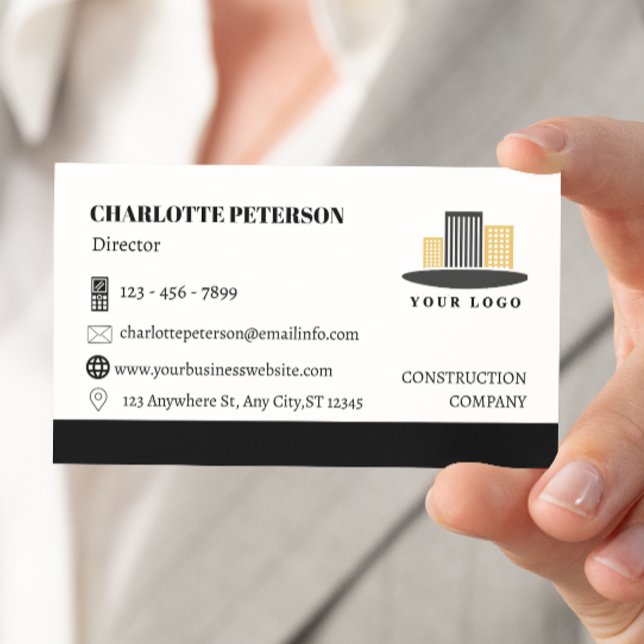 Simple Construction  Business Card (Creator Uploaded)