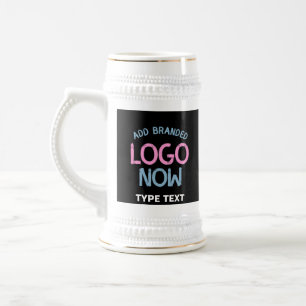 SIMPLE CONTEMPORARY CLEAN BLACK FASHIONABLE CLIENT BEER STEIN
