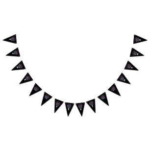 SIMPLE CONTEMPORARY CLEAN BLACK FASHIONABLE CLIENT BUNTING FLAGS