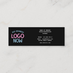 SIMPLE CONTEMPORARY CLEAN BLACK FASHIONABLE CLIENT CALLING CARD