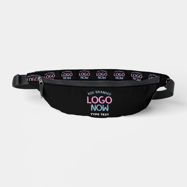 SIMPLE CONTEMPORARY CLEAN BLACK FASHIONABLE CLIENT FANNY PACK (Front)