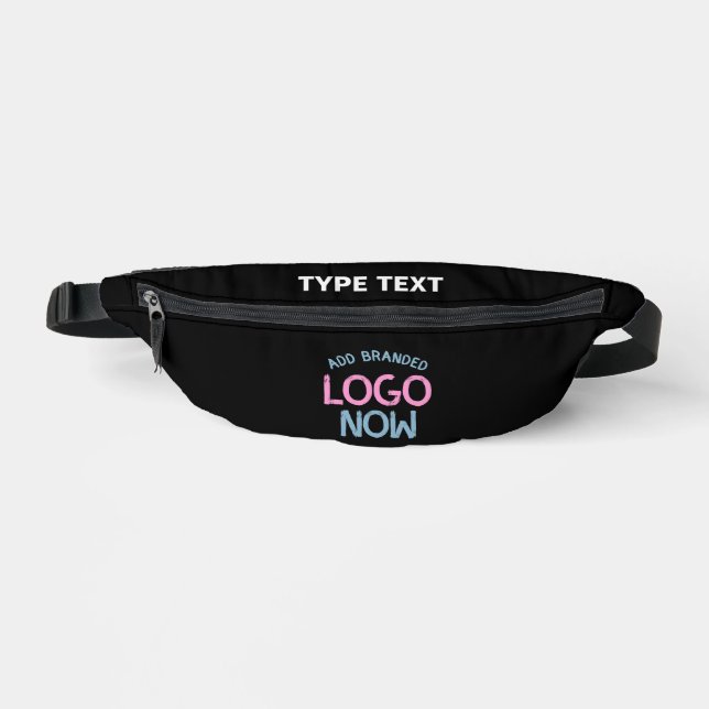 SIMPLE CONTEMPORARY CLEAN BLACK FASHIONABLE CLIENT FANNY PACK (Front)