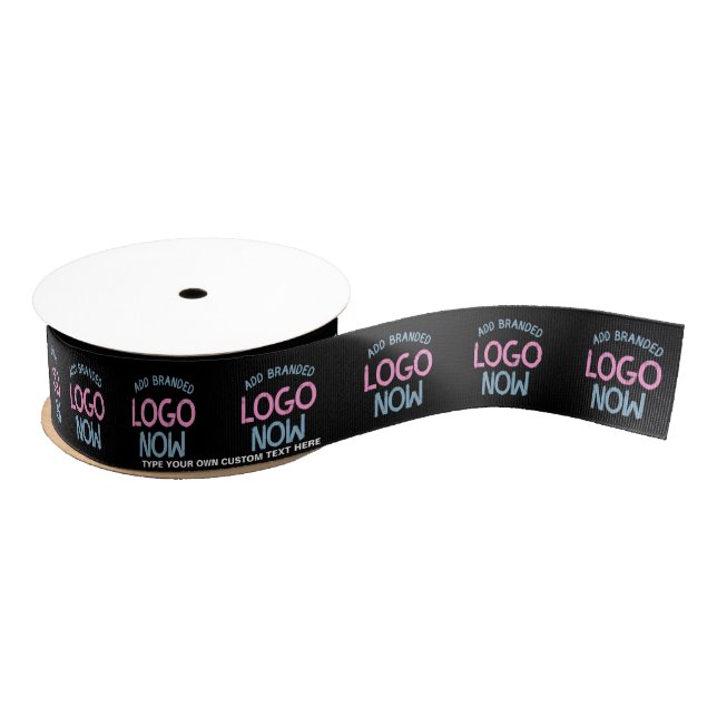 SIMPLE CONTEMPORARY CLEAN BLACK FASHIONABLE CLIENT GROSGRAIN RIBBON (Spool)