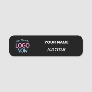 SIMPLE CONTEMPORARY CLEAN BLACK FASHIONABLE CLIENT NAME TAG