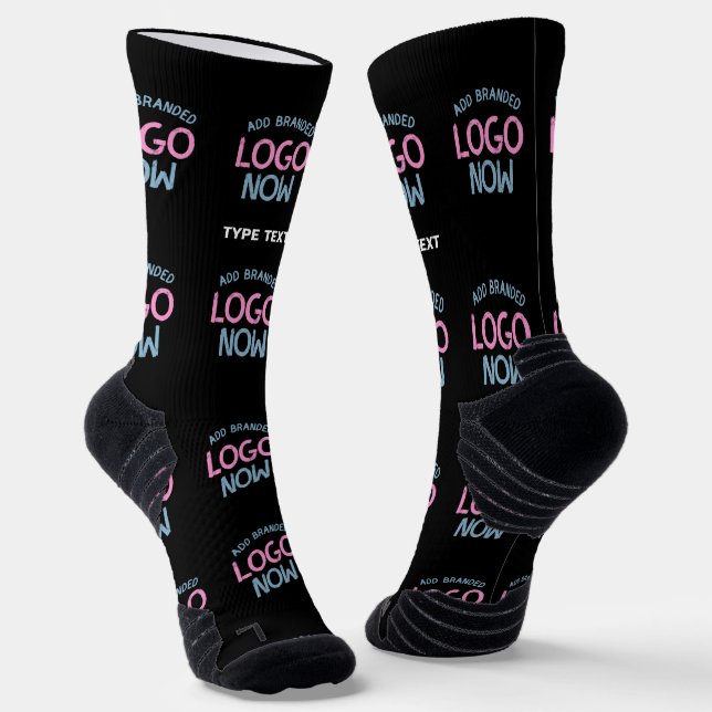 SIMPLE CONTEMPORARY CLEAN BLACK FASHIONABLE CLIENT SOCKS (Angled)