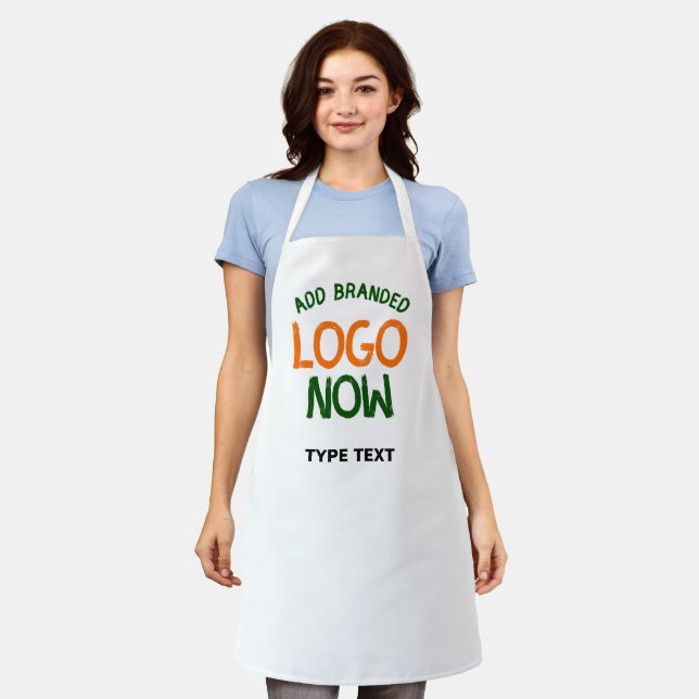 SIMPLE CONTEMPORARY CLEAN WHITE FASHIONABLE CLIENT APRON (Worn)