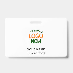 SIMPLE CONTEMPORARY CLEAN WHITE FASHIONABLE CLIENT BADGE