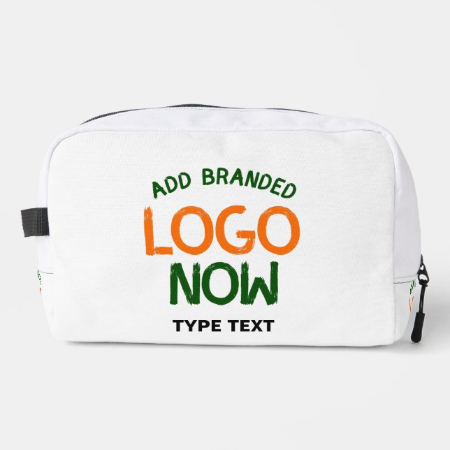 SIMPLE CONTEMPORARY CLEAN WHITE FASHIONABLE CLIENT DOPP KIT (Front)