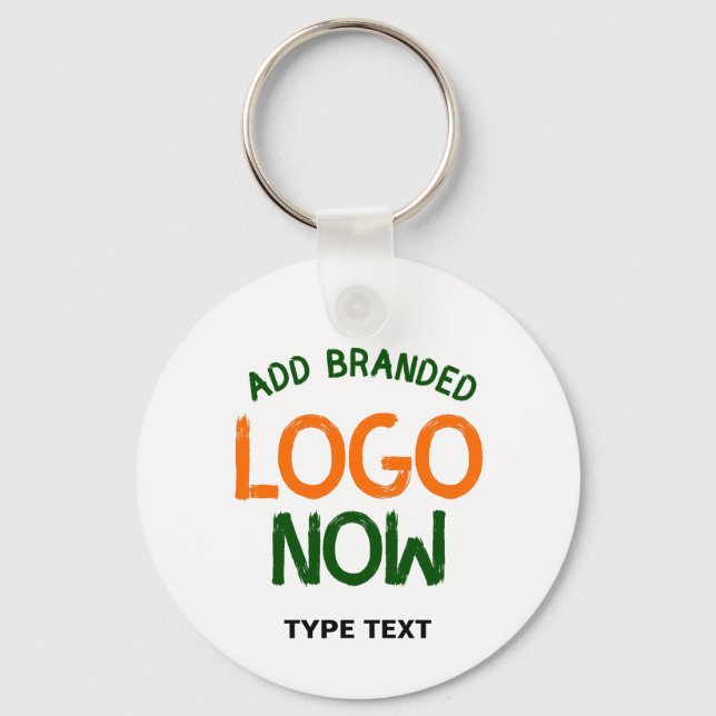 SIMPLE CONTEMPORARY CLEAN WHITE FASHIONABLE CLIENT KEYCHAIN (Front)
