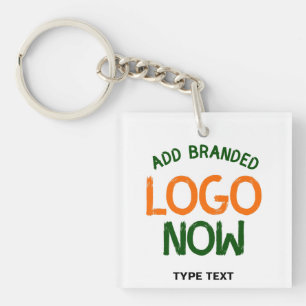 SIMPLE CONTEMPORARY CLEAN WHITE FASHIONABLE CLIENT KEYCHAIN