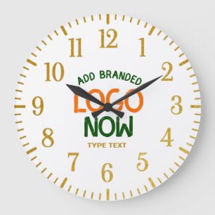 SIMPLE CONTEMPORARY CLEAN WHITE FASHIONABLE CLIENT LARGE CLOCK