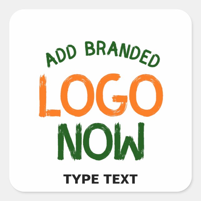 SIMPLE CONTEMPORARY CLEAN WHITE FASHIONABLE CLIENT SQUARE STICKER (Front)