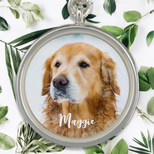 Simple Cool Chic Personalized Pet Dog Kids Photo Charm