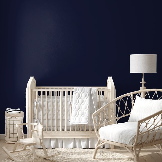 Simple Cool Elégant Marine Bleu Mur Décor (Simple Cool Elegant Dark Navy Blue Wall Home Decor Wallpaper)