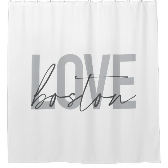 Simple, cool, modern, urban design of Love Boston (Front)