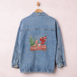 Simple cool stylish denim jacket for christmas